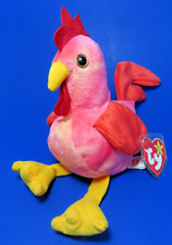 Vintage Ty Beanie Baby "STRUT" the Rooster, 1996, 4171, Tag Protected, MWMT 