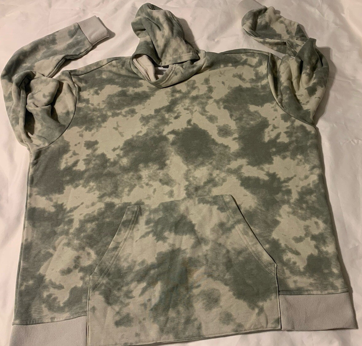 Felpa uomo Fila pullover felpa con cappuccio tie dye taglia XXL manica lunga misto cotone