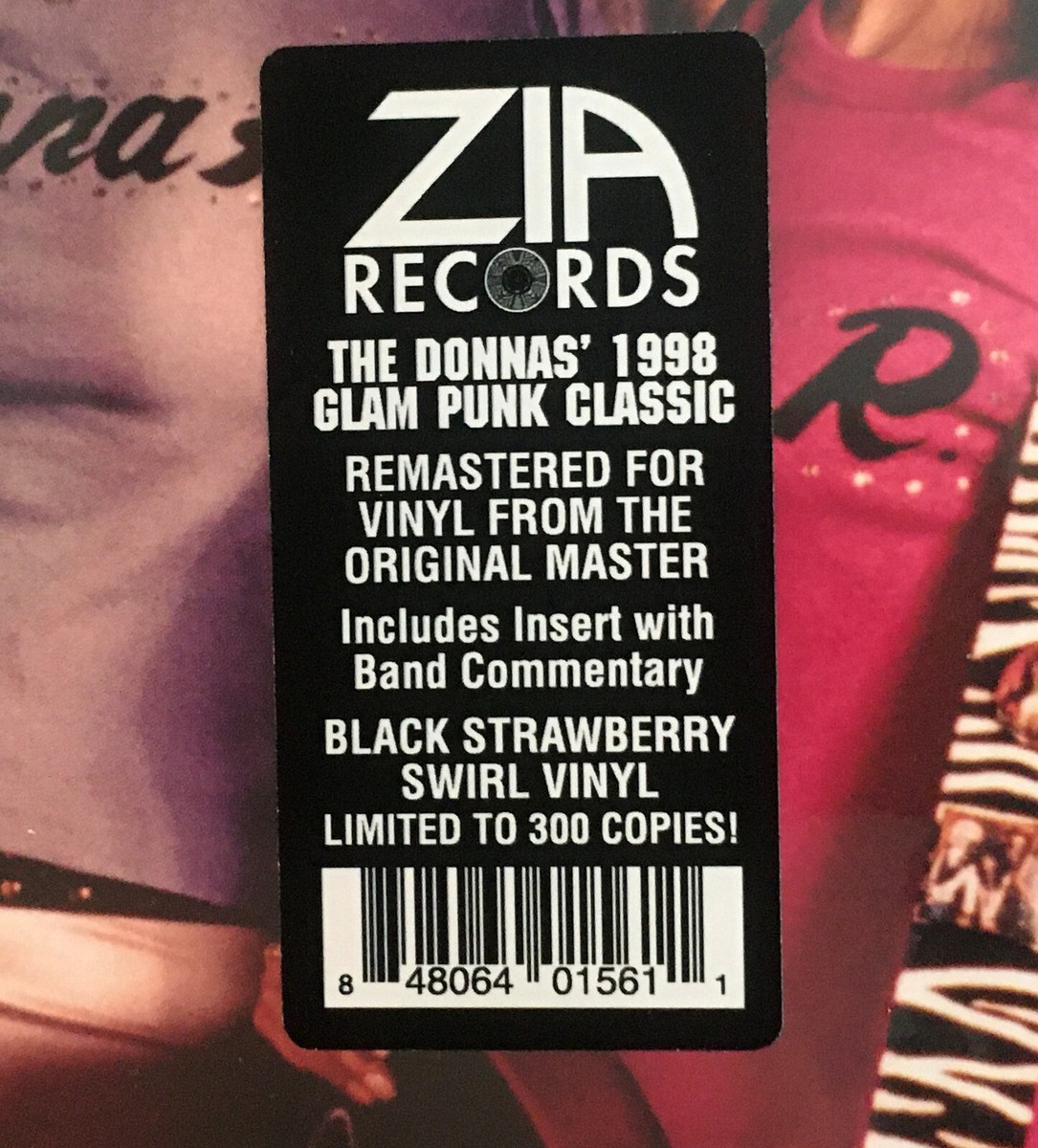 THE DONNAS レコード　US original The DONNAS american teenage Lp Black Strawberry swirl Vinyl Record