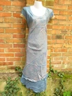 Dress silk silk dress sundress cover ethno Nepal sari long maxi Blue