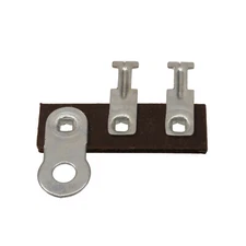 5pc Terminal Strip 2 Lug 0 Common 1 Mounting Foot Horizontal Phenolic