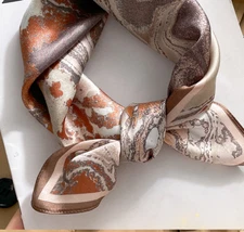 100% Mulberry Silk Scarf Women's Square 53X53CM fashion Printed shawl Scarf W93