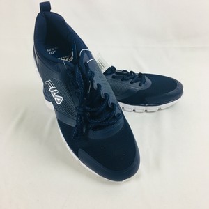 dark blue fila shoes