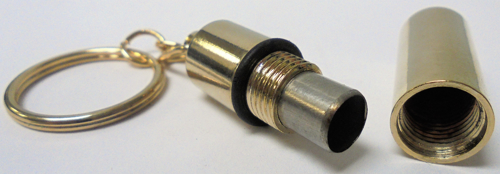 Handy Keychain Metal Cigar Hole Punch Cutter, Gold, Cigar Puncher