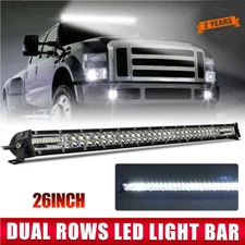 Dual Row 26" inch LED work Light Bar Spot Flood Combo OffRoad Truck SUV ATV UTE