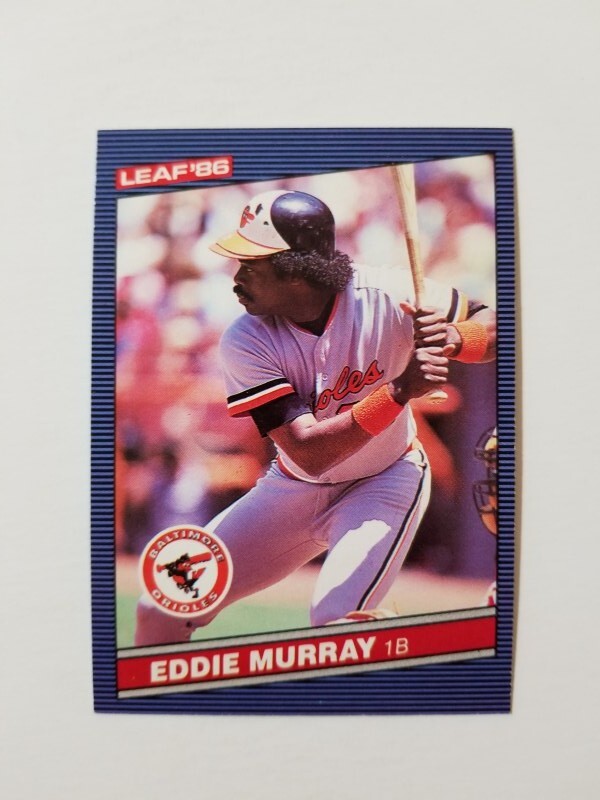 EDDIE MURRAY 1986 LEAF BASEBALL CARD #83 BALTIMORE ORIOLES