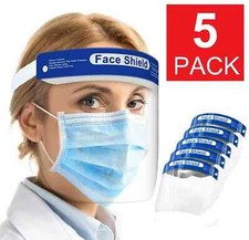 Safety Full Face Shield Reusable FaceShield Clear Washable Face Anti-Splash - 5