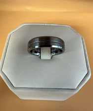 Men's Tungsten Carbide Band stainless steel ring size 12( Ster 30088