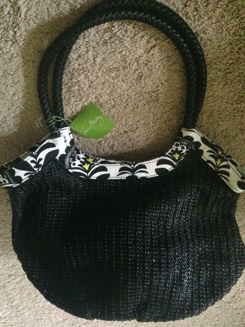 vera bradley straw tote