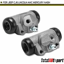 2Pcs Drum Brake Wheel Cylinder for Jeep CJ6 Lincoln AMC Mercury Nash Edsel Rear