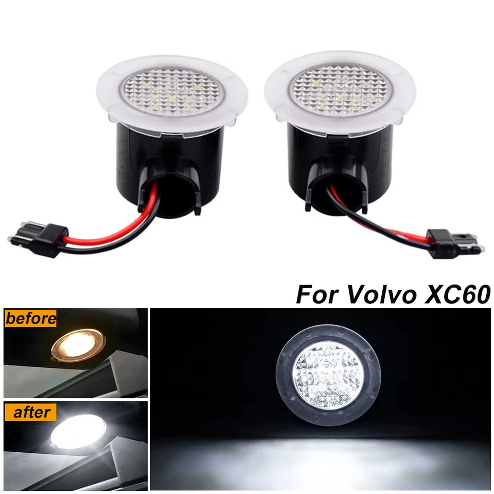 Luz LED de charco de espejo retrovisor lateral para Volvo XC60 2009-2013 2014 2015 2016 2017 Foto 2 de 4