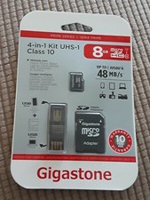 Gigastone 8GB Micro SD 4 in 1 Class 10 UHS Kit/ New