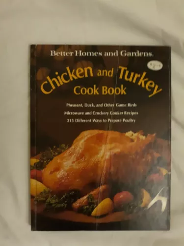 CHICKEN AND TURKEY COOK BOOK, 215 MICRO & CROCK RECIPES, HARDBOUND NEW $9.88
