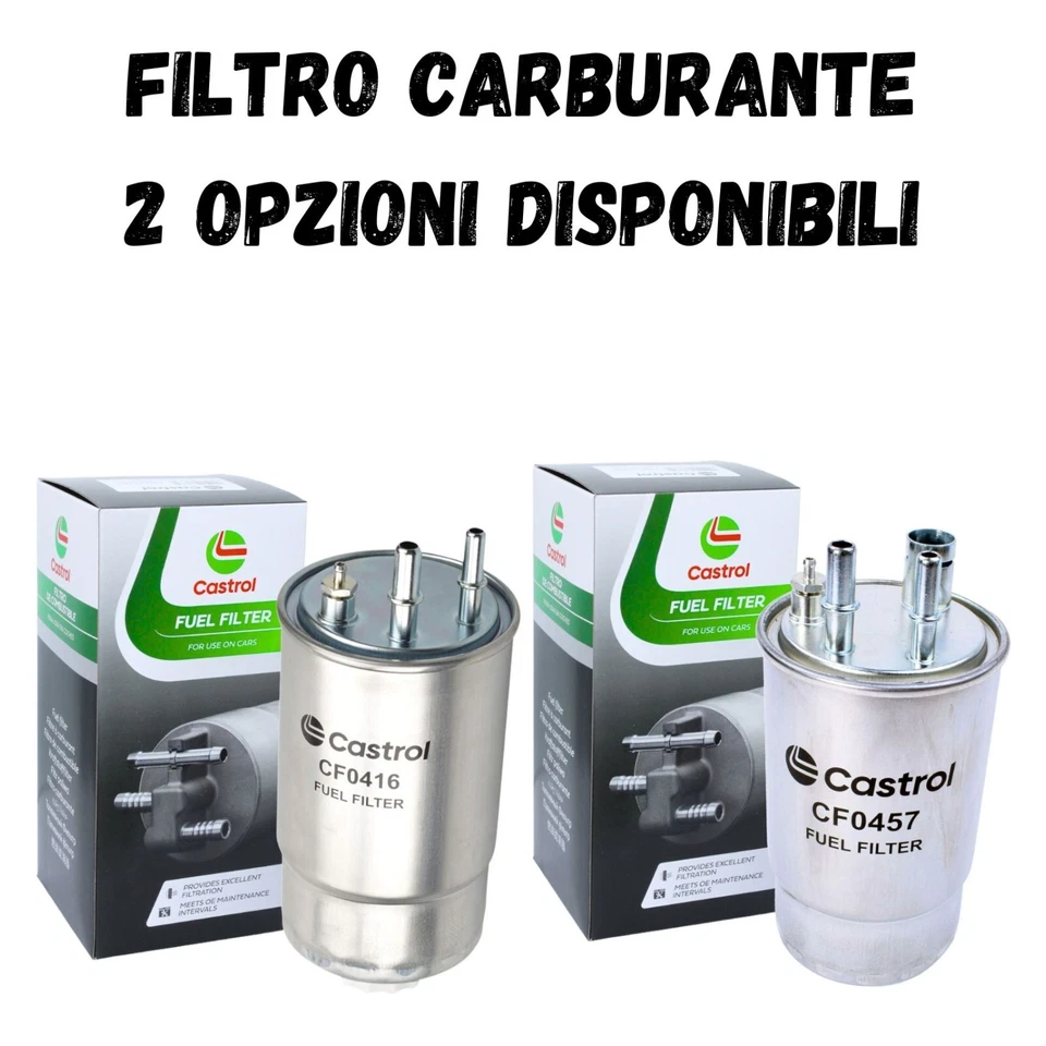 Kit Tagliando Completo Castrol Fiat Grande Punto 1.3 D MultiJet 4 Filtri - Immagine 4 di 4