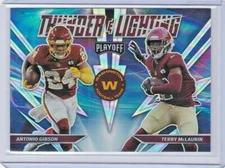 2021 PLAYOFF THUNDER & LIGHTING SILVER PRIZM TL-3 ANTONIO GIBSON, TERRY McLAURIN