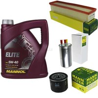 MANN-FILTER Inspektionspaket 5L Mannol Elite 5W-40 FüR Dacia Duster Logan Mcv