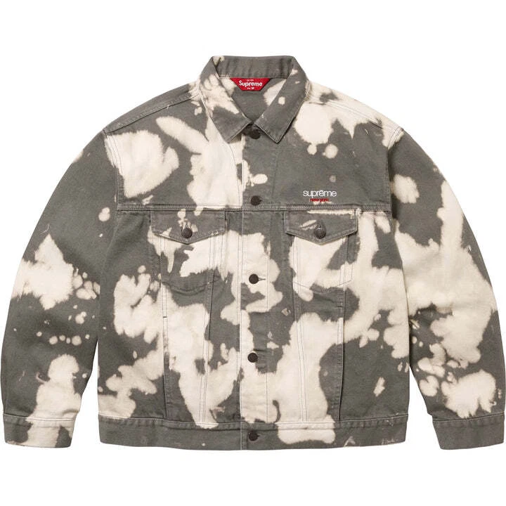 Veste camionneur Supreme Denim blanchi