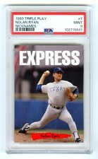 NOLAN RYAN~RARE POP 40~1993 TRIPLE PLAY NICKNAMES,THE EXPRESS~PSA-9 MINT CARD #7