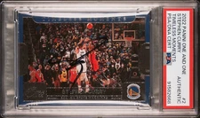 STEPHEN CURRY SIGNED 2022-23 PANINI ONE AND ONE TIMELESS MOMENTS #2 AUTO PSA/DNA