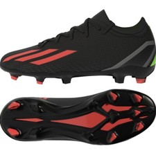 Adidas Junior Kids Boy Girl Soccer X Speedportal.3 FG Size 6 Black/ Solar Red