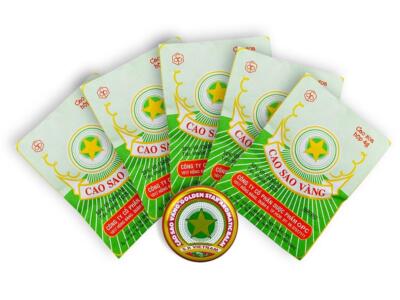 Vietnamesische Balsam 5 x 4 g Golden Star Balm Erkältung Kopfschmerzen Звёздочка