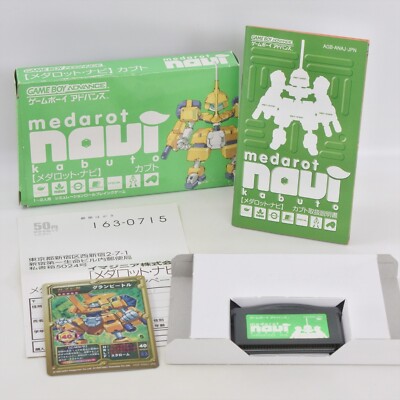 MEDAROT NAVI Kabuto Medabots + Card Gameboy Advance Nintendo 2127