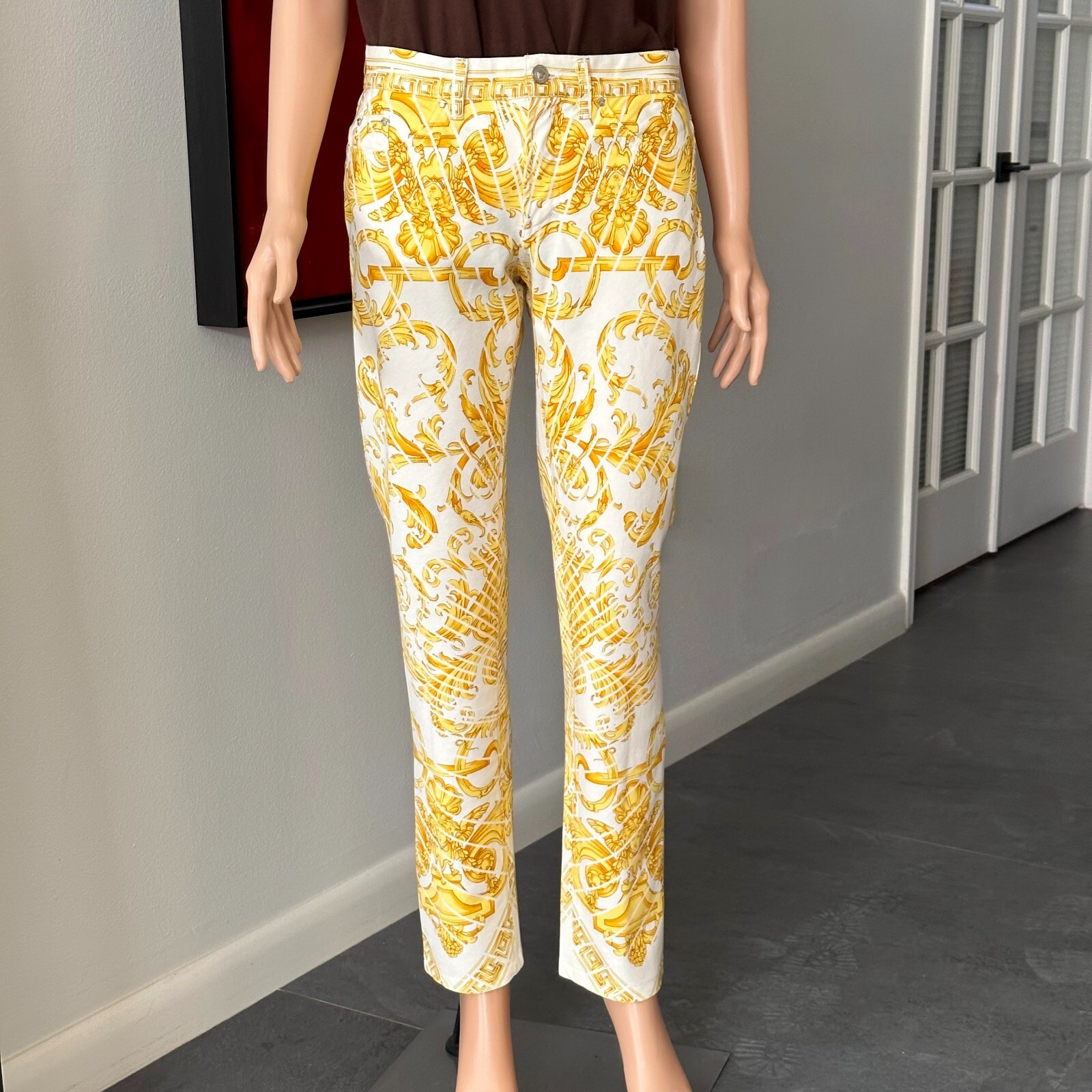 VERSACE JEANS SIGNATURE jeans Baroque print size 28/42 from S/S 2001 image 5