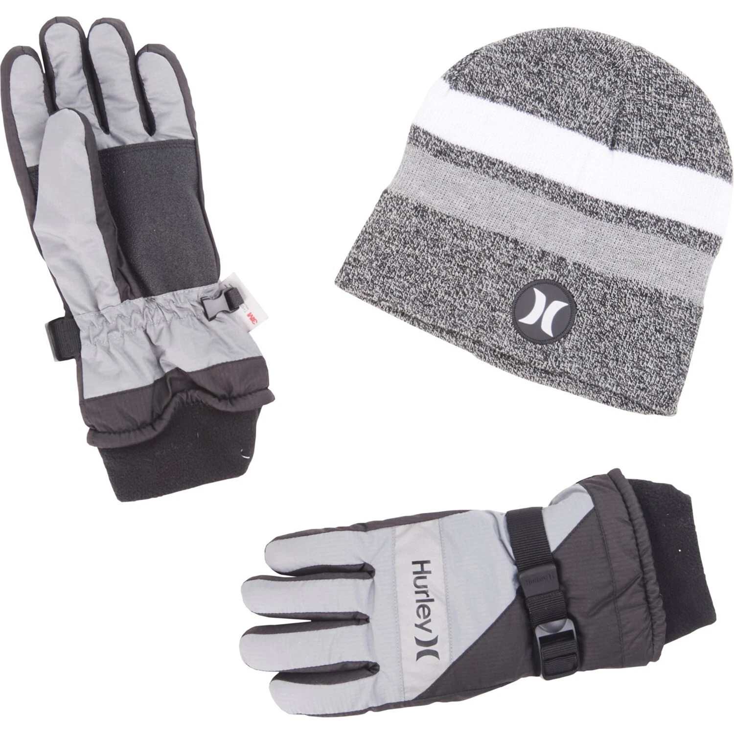Hurley Beanie and Ski Gloves Set - Insulated (For Big Boys) NWT (E3)
