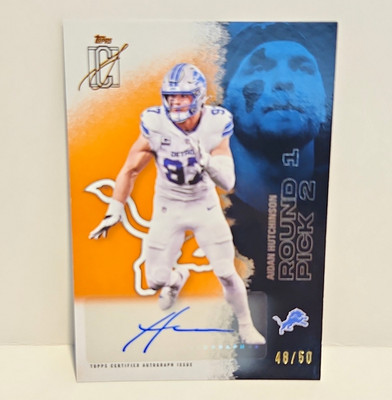 Topps 2025 Signature Class Aidan Hutchinson RC Auto Orange 48/50