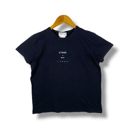 Agnès b., Vintage Agnes B. Paris Le Temps Fait Passer L'Amour Women Tops Tee Shirt