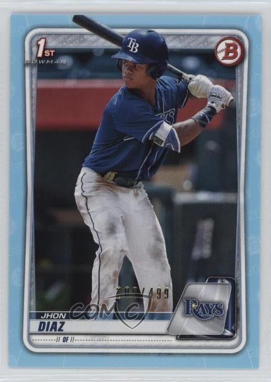 2020 Bowman Prospects Sky Blue /499 Jhon Diaz #BP-30