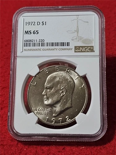 1972-D Uncirculated Eisenhower Dollar. NGC MS 65                       #MF-T5645