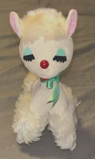 VTG Retro Lucy Lamb White Suede Plush Dream Pets Stuffed Animal China
