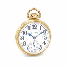 1928 Illinois 16s 21j Bunn Special Railroad Grade Model 14 Pocketwatch #WB5832-2
