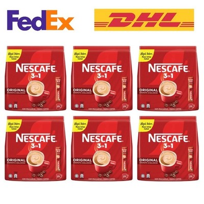 6 PACKS X NESCAFE 3 in 1 Blend & Brew Original Instant Coffee 150 sticks