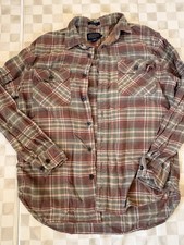 Pendleton Plaid Burnside Flannel Button Down Shirt Long Sleeve 100 Cotton Sz M
