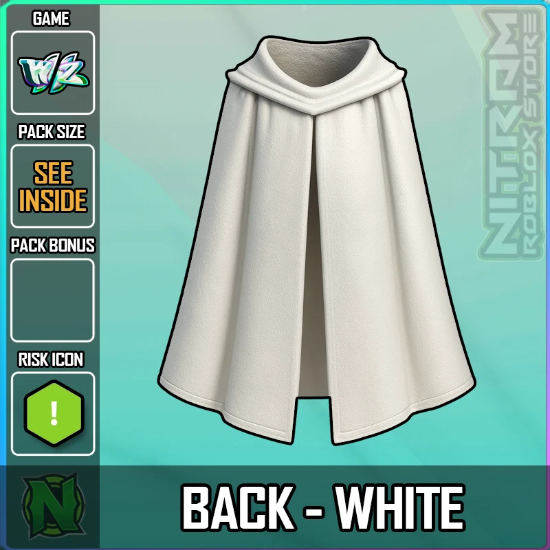 ZERO WEAPON AND ARMOR World Zero WZ - COSMETICS - BACK - WHITE (#E6E6E6)