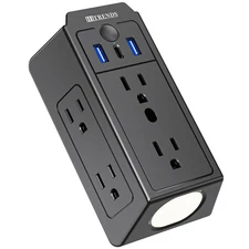 Wall Outlet Extender with Night Light, HITRENDS Surge Protector Power Strips,...
