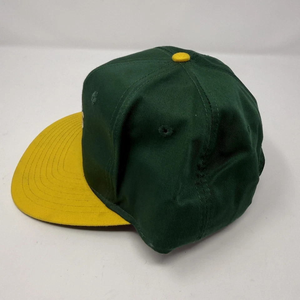 Gorra Oakland Athletics Snapback Annco para hombre verde amarillo MLB Foto 2 de 4