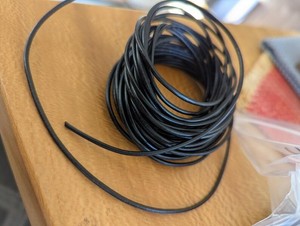 40 yards total. 2mm Black Greek Leather Cord for jewelry making, crafts.