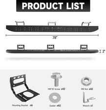 Fits 19-26 Dodge Ram 1500 New Body Quad Cab 6ft Running Boards Side Steps Bars