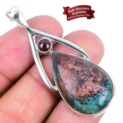 Sonora Sonnenaufgang Stein massiv Sterlingsilber Trendy Mutter Geschenk Anhänger Schmuck