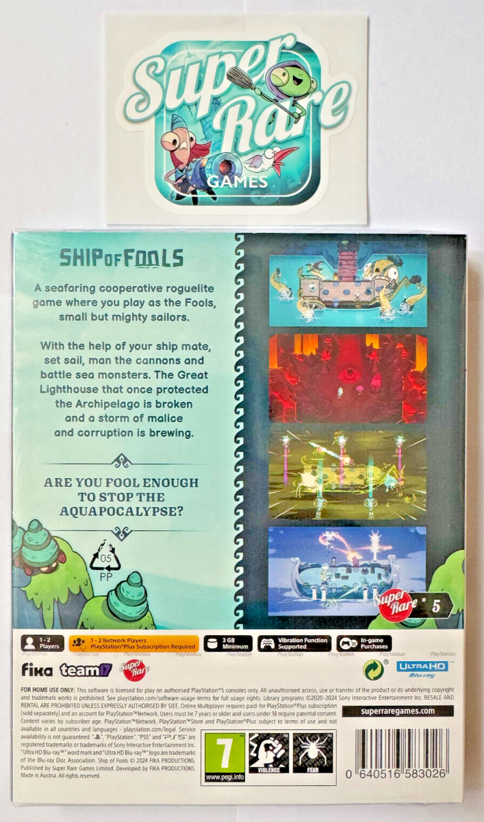 Ship of Fools PS5 Super Rare Games (Multi-Language/modern classic roguelite) NEW