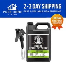Eco-Friendly Rodent Repellent Spray with Natural Peppermint & Cinnamon, 1 Gallon