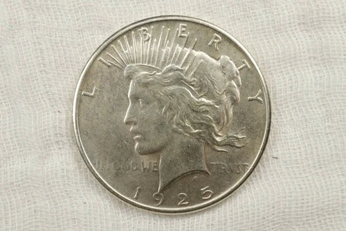 NobleSpirit GEM BU 1925 Silver Peace Dollar Stunning Luster Nice Color