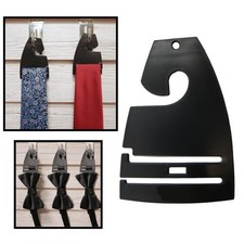 10 Pack Black Neck Tie Hangers for Retail Display Economic Plastic Tie Hooks