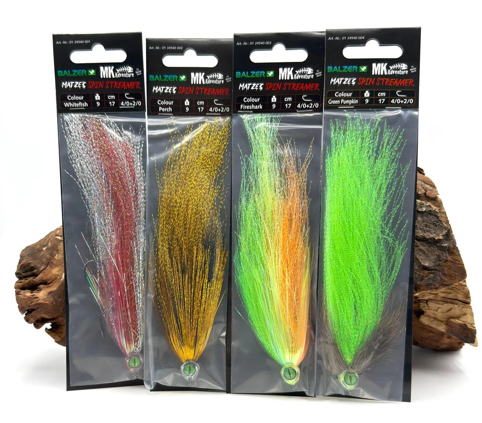 Balzer Matze Koch Spin Streamer Hechtköder 17cm 9g #4/0 + 2/0 Trailer Hook Köder