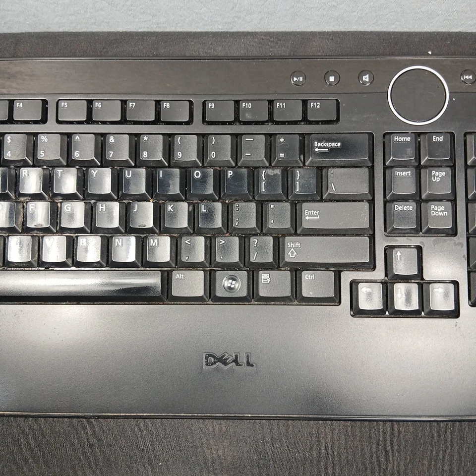 Dell Wireless Slim Black Multimedia Keyboard w/Volume Play Calc M756C Y-RBP-DEL4 - Image 4 of 4