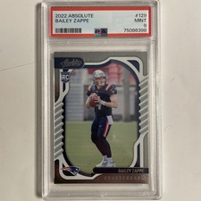 2022 Panini Absolute - Rookies Bailey Zappe #129 (RC) PSA 9
