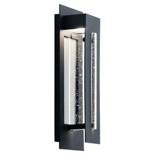 7.5W 1 LED Medium Outdoor Wall Lantern - 5.5 inches wide-Textured Black Finish -